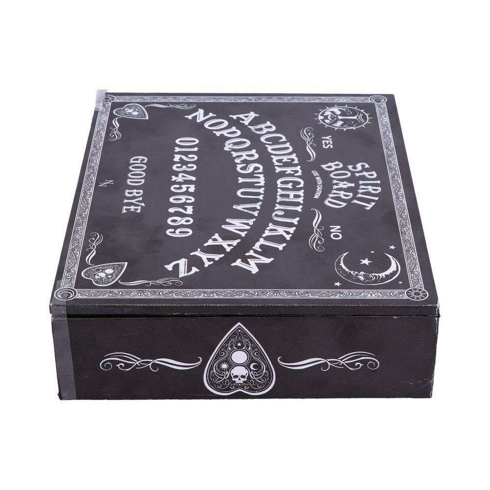 Black and White Spirit Board and Planchette Jewellery Storage Box with Mirror B5112R0