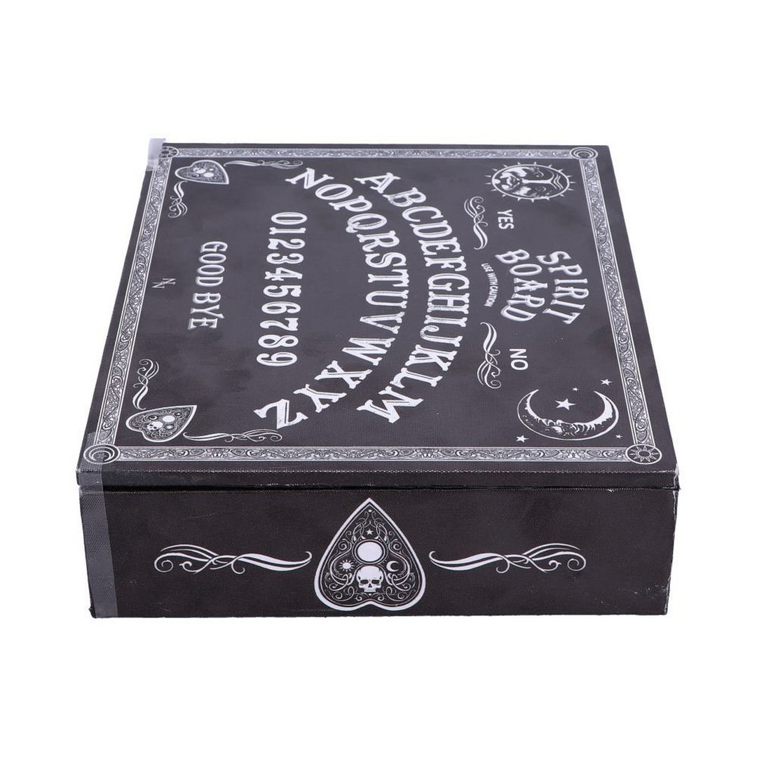 Black and White Spirit Board and Planchette Jewellery Storage Box with Mirror B5112R0