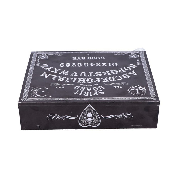 Black and White Spirit Board and Planchette Jewellery Storage Box with Mirror B5112R0