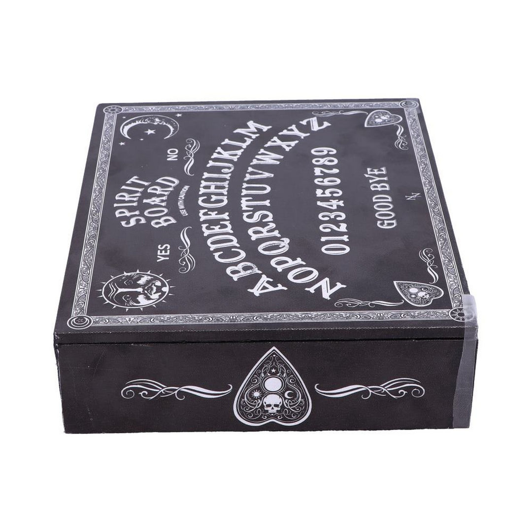 Black and White Spirit Board and Planchette Jewellery Storage Box with Mirror B5112R0