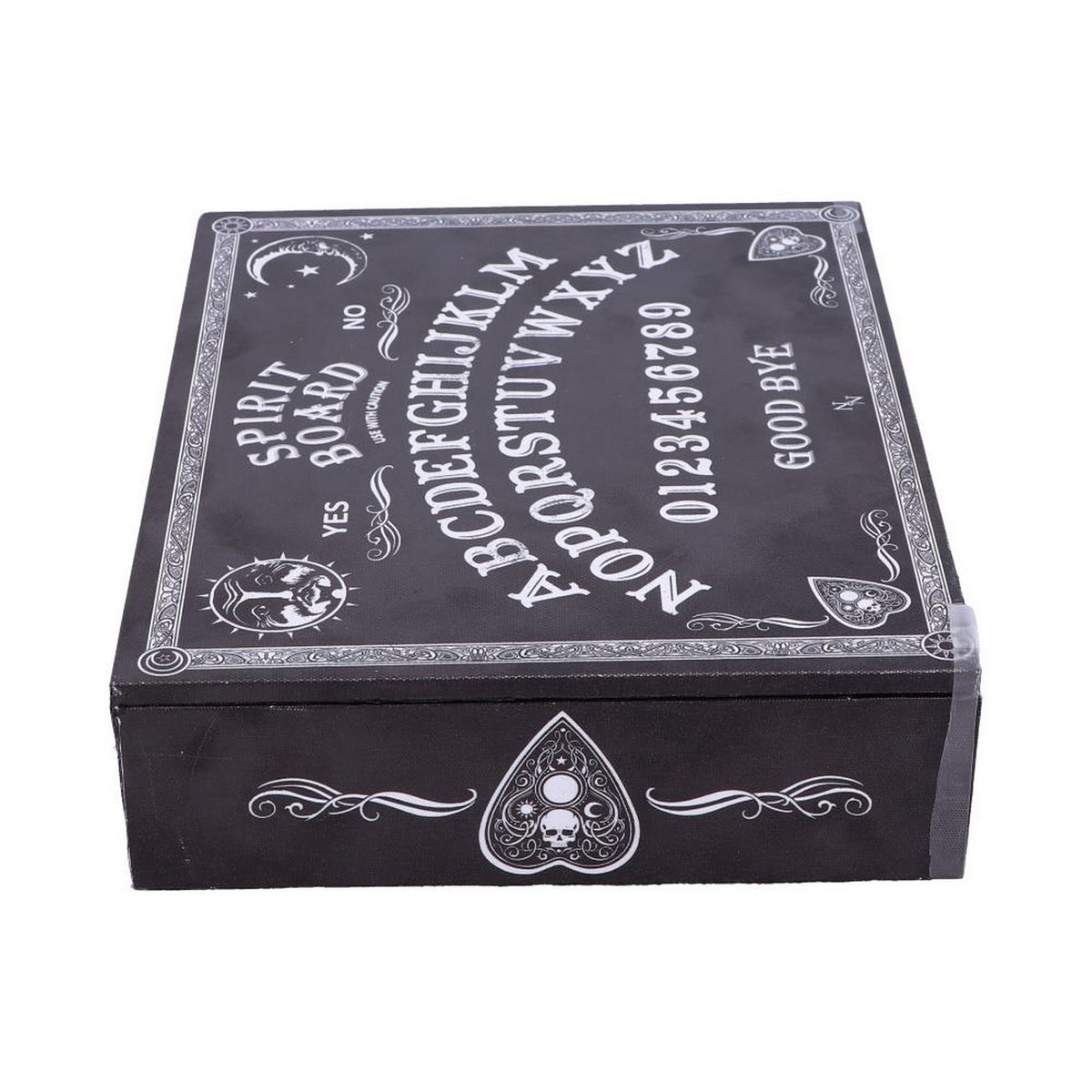 Black and White Spirit Board and Planchette Jewellery Storage Box with Mirror B5112R0