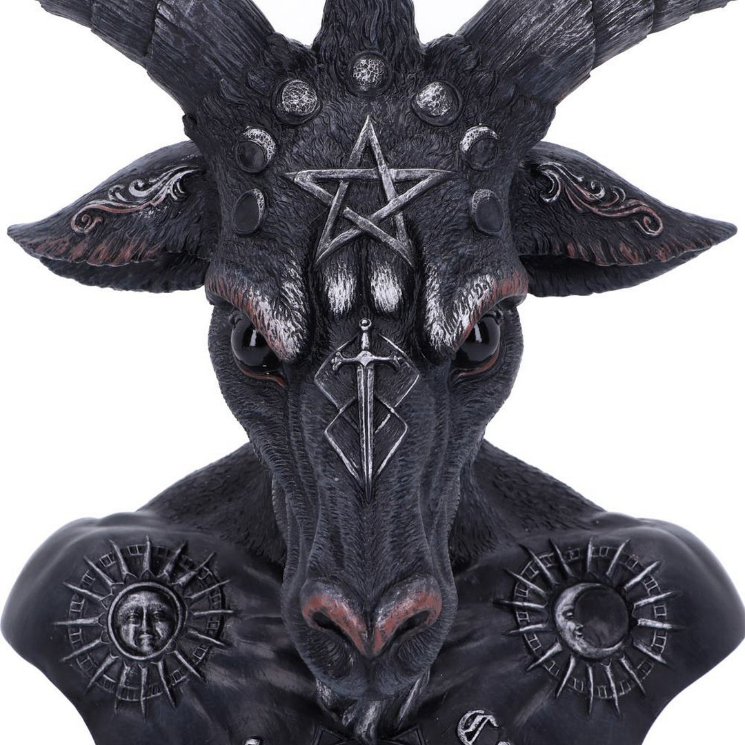 Celestial Black and Silver Baphomet Bust B5114R0