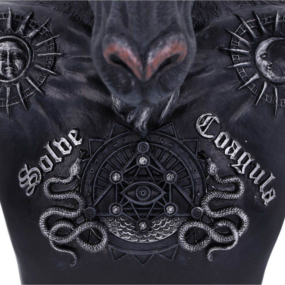 Celestial Black and Silver Baphomet Bust B5114R0
