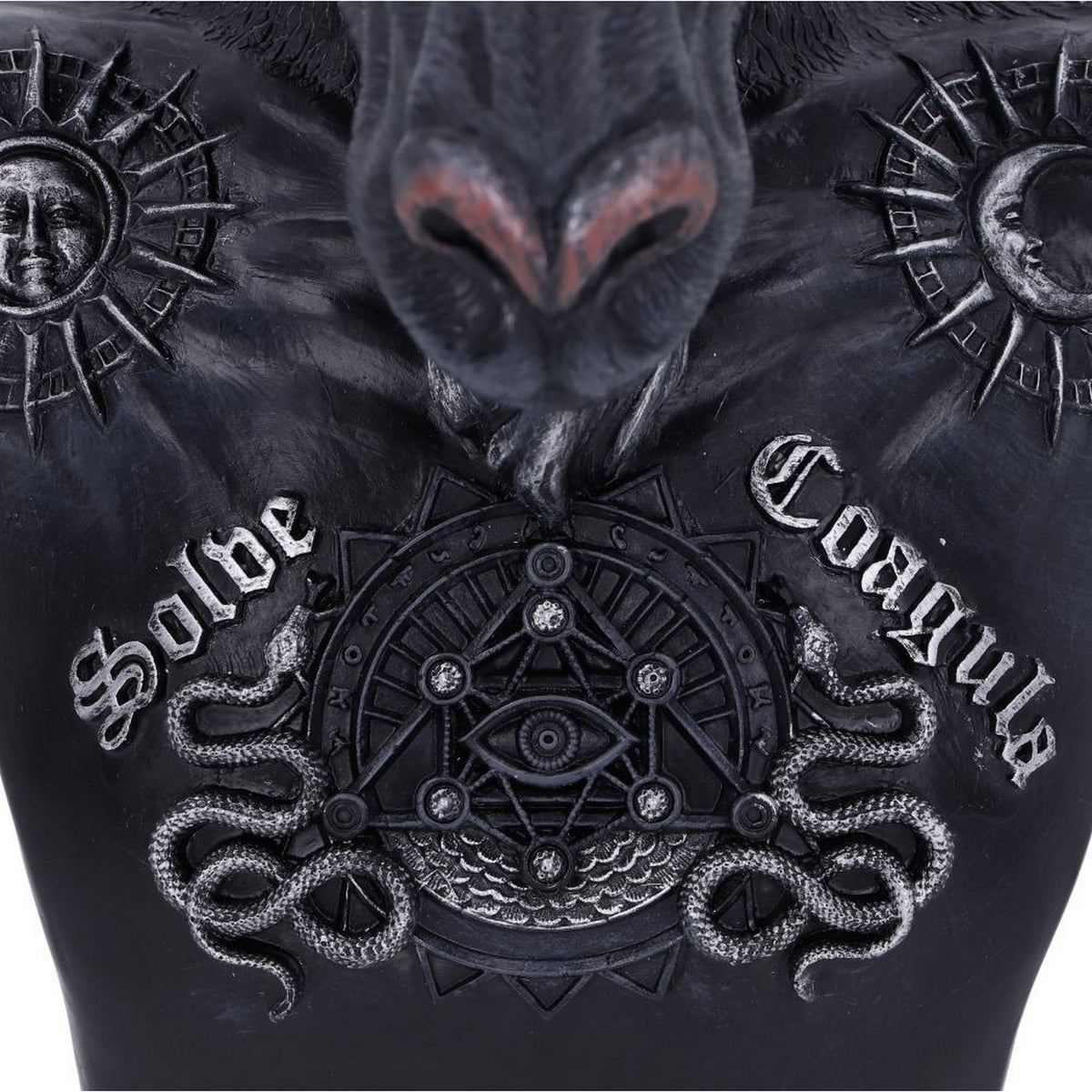 Celestial Black and Silver Baphomet Bust B5114R0