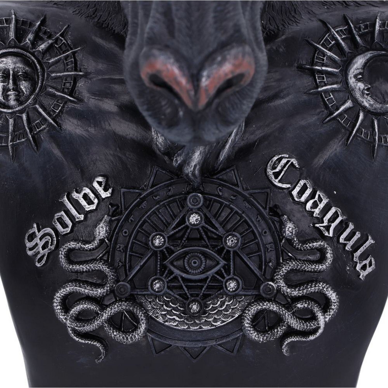 Celestial Black and Silver Baphomet Bust B5114R0