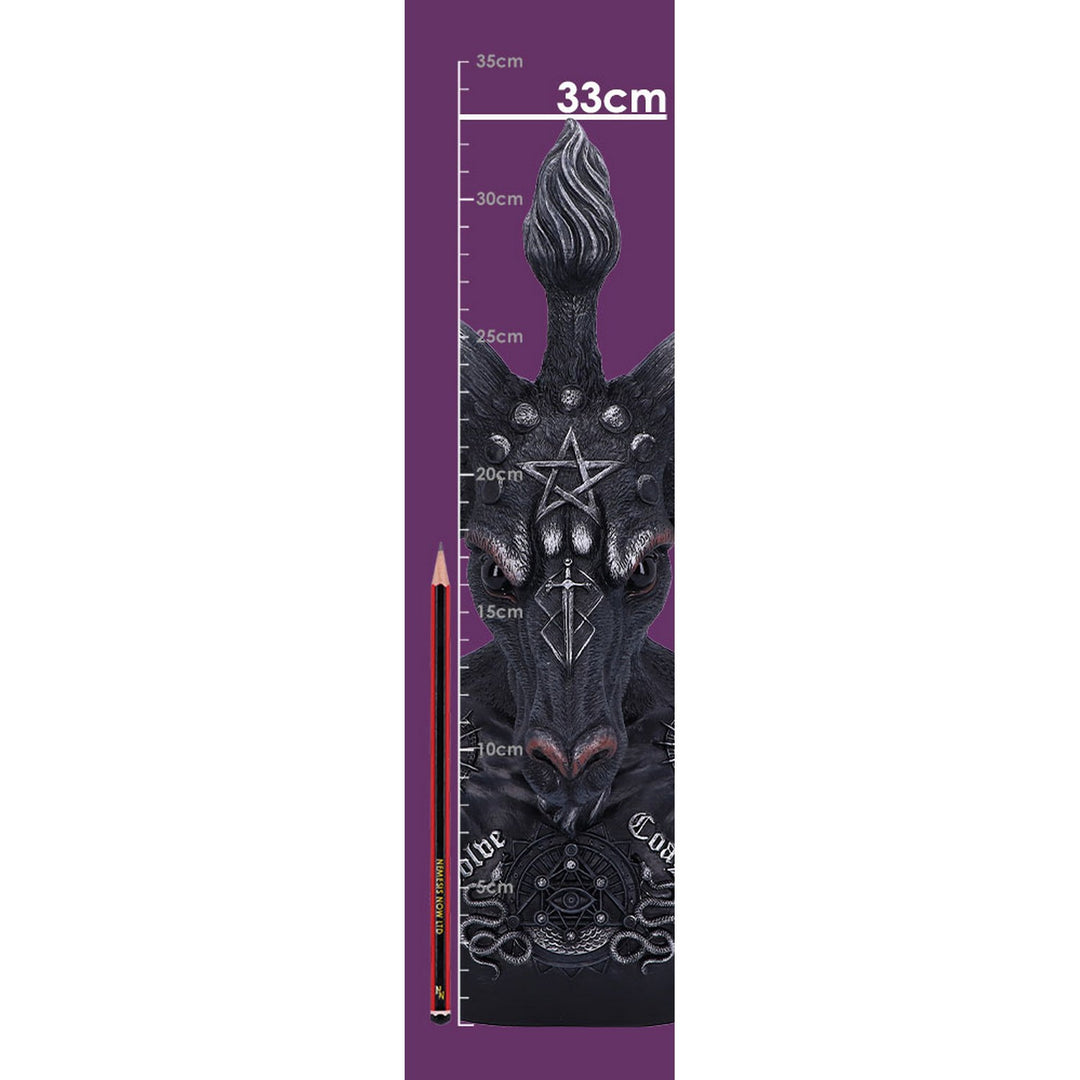 Celestial Black and Silver Baphomet Bust B5114R0