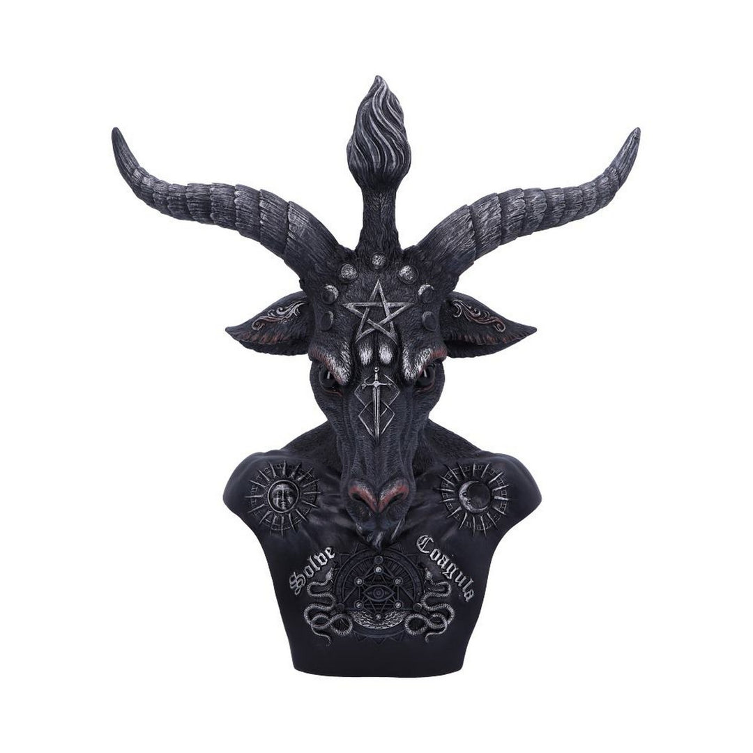 Celestial Black and Silver Baphomet Bust B5114R0