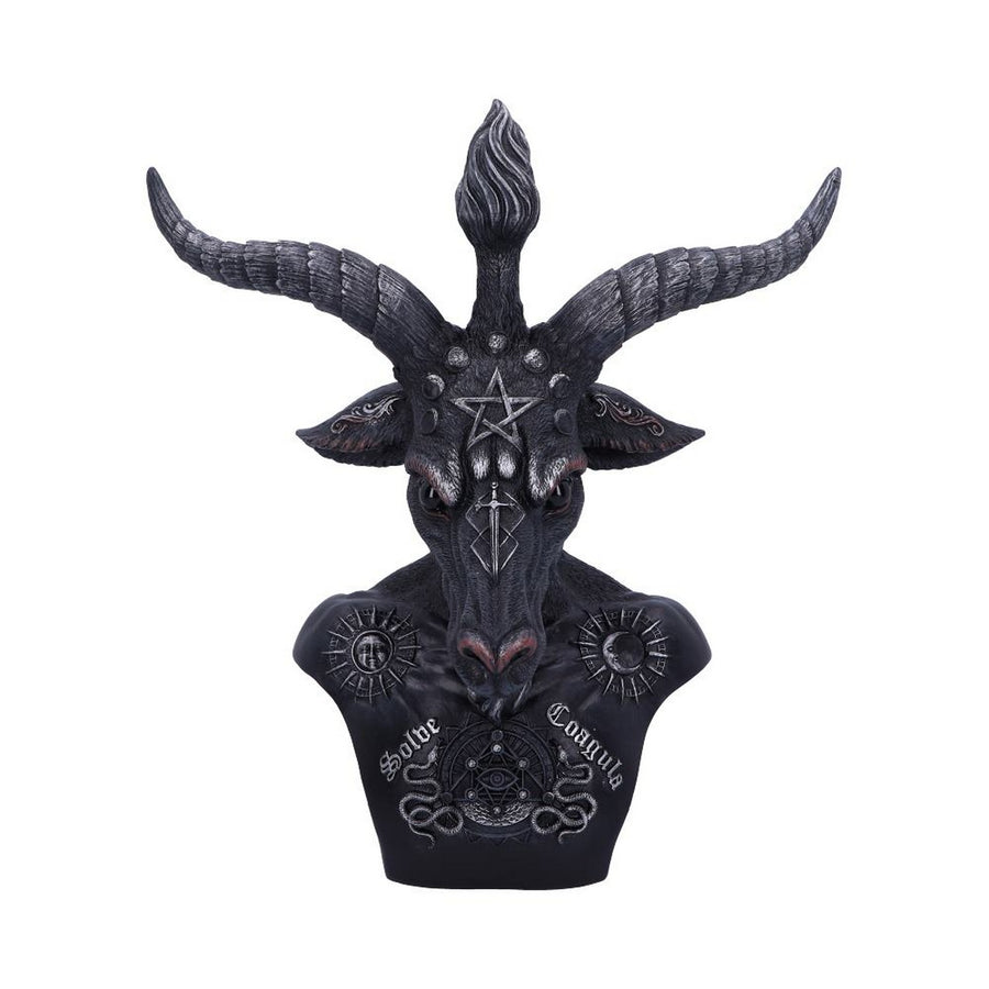 Celestial Black and Silver Baphomet Bust B5114R0