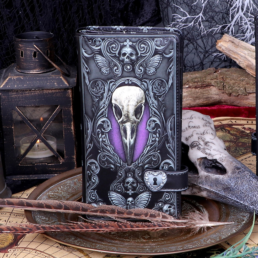 Edgar Allen Poe Nevermore Raven Purse B5117R0