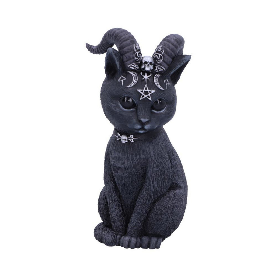 Pawzuph Horned Occult Cat Figurine B5148R0