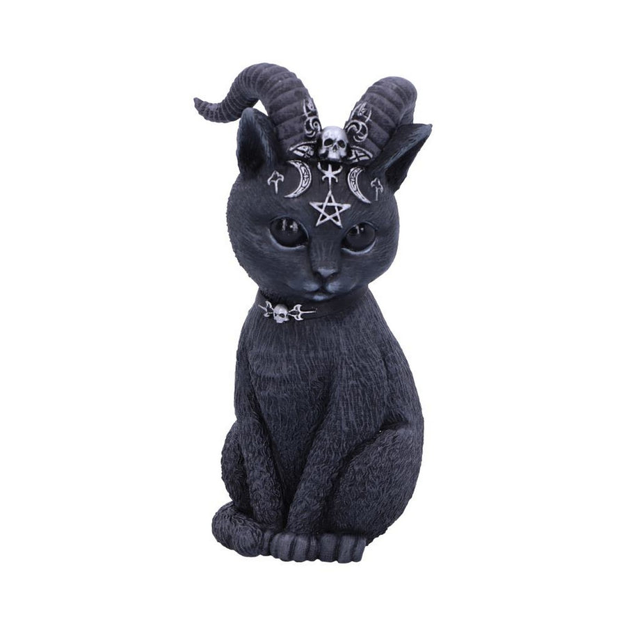 Pawzuph Horned Occult Cat Figurine B5148R0