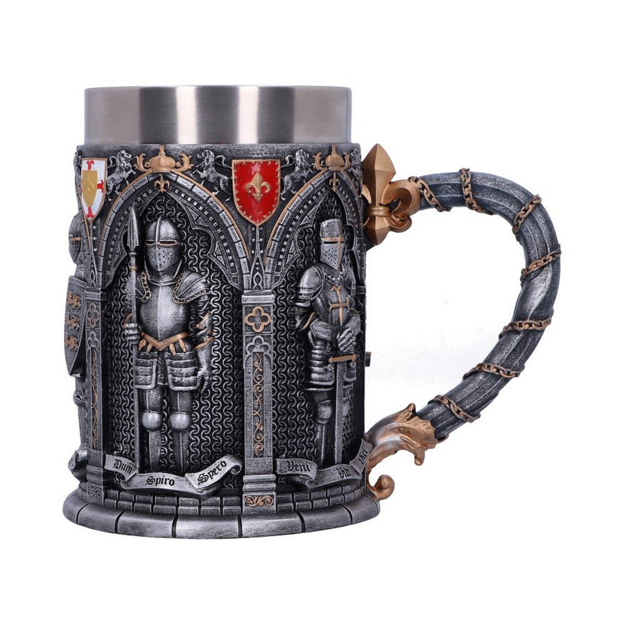 The Vow English Armoured Knight Latin Oath Tankard B5167R0