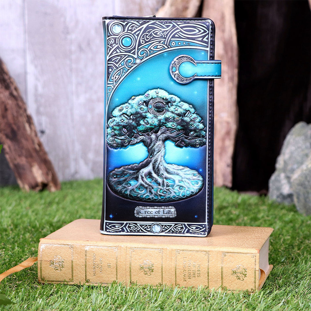 Tree of Life Pagan Moon Embossed Purse B5174R0