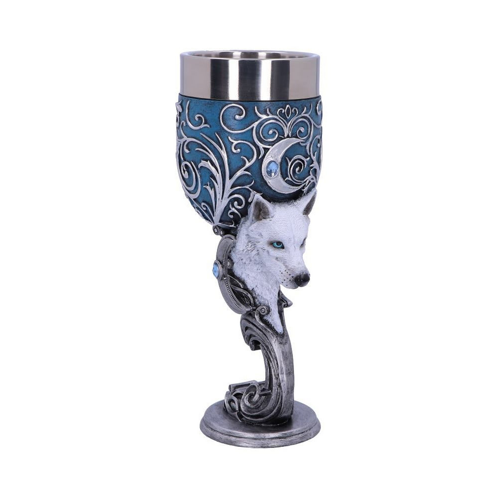 Wild at Heart Twin Wolf Heart Set of Two Goblets B5192R0