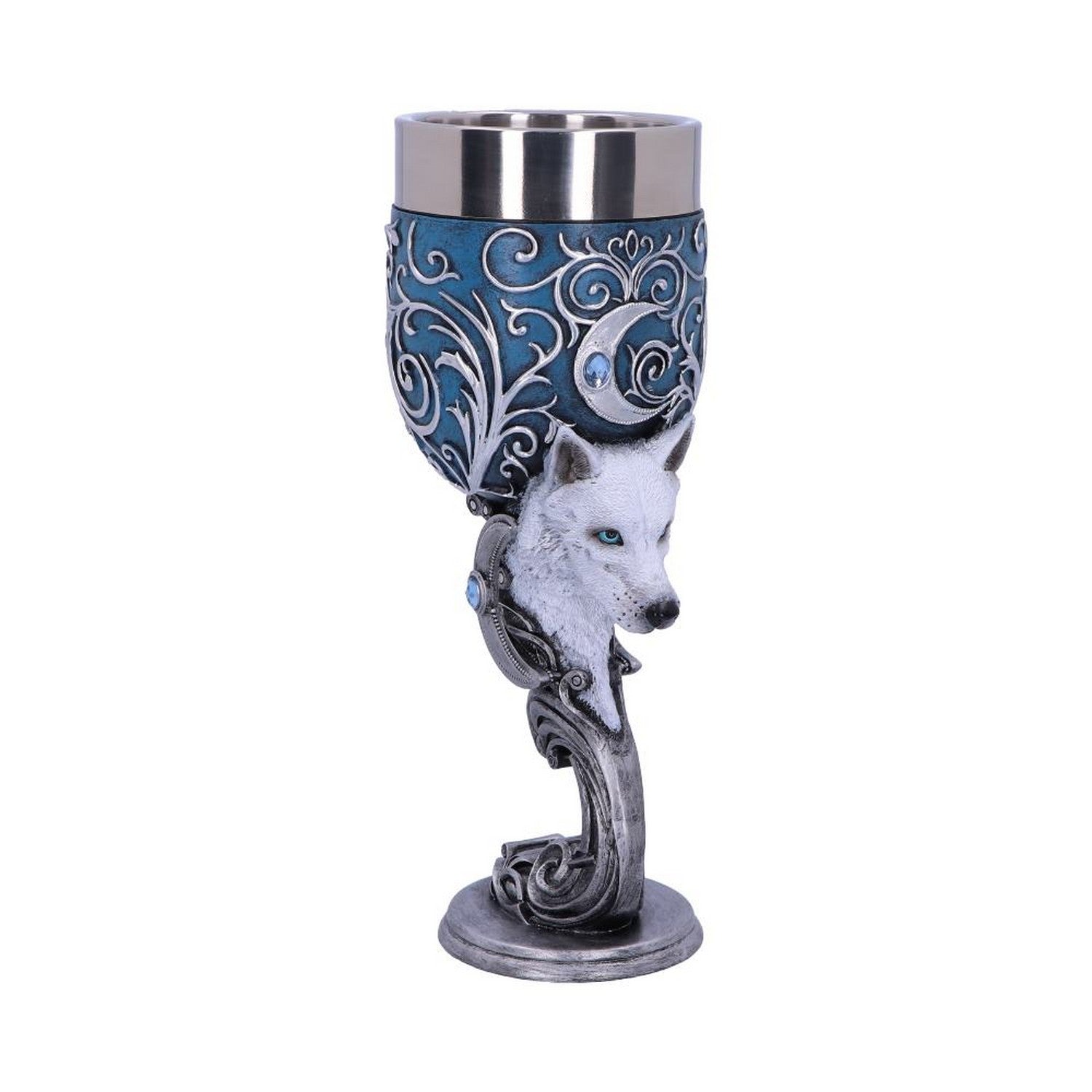 Wild at Heart Twin Wolf Heart Set of Two Goblets B5192R0