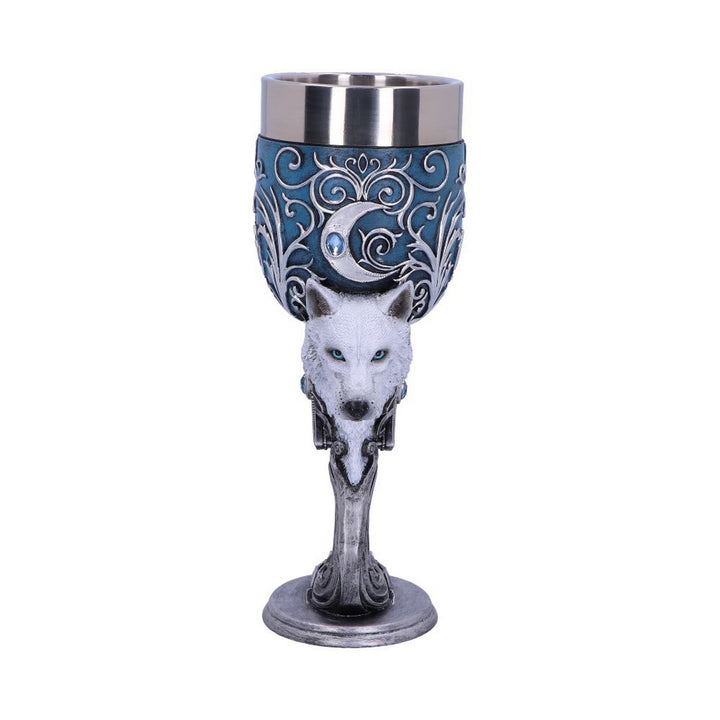 Wild at Heart Twin Wolf Heart Set of Two Goblets B5192R0
