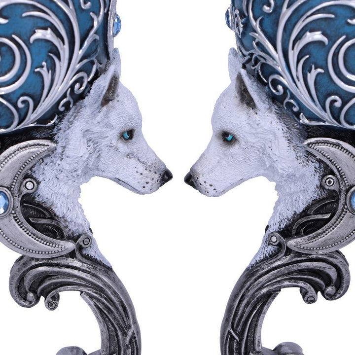 Wild at Heart Twin Wolf Heart Set of Two Goblets B5192R0