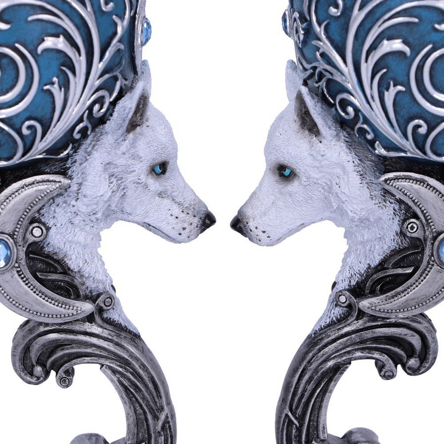 Wild at Heart Twin Wolf Heart Set of Two Goblets B5192R0