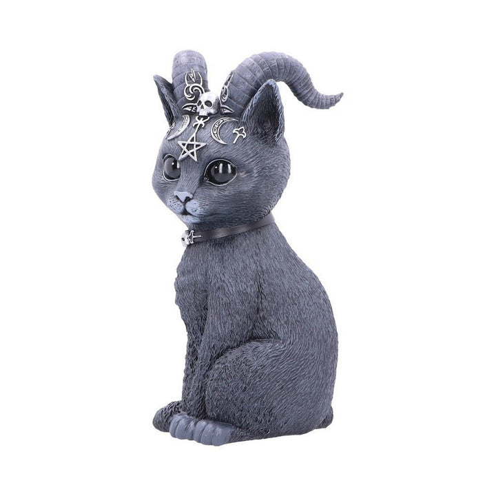 Large Pawzuph Horned Occult Cat Figurine B5236S0