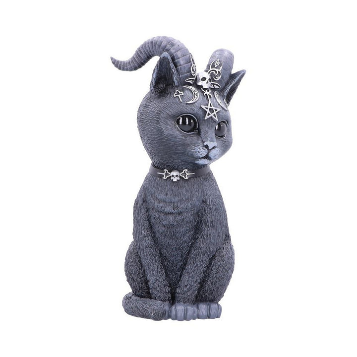 Large Pawzuph Horned Occult Cat Figurine B5236S0