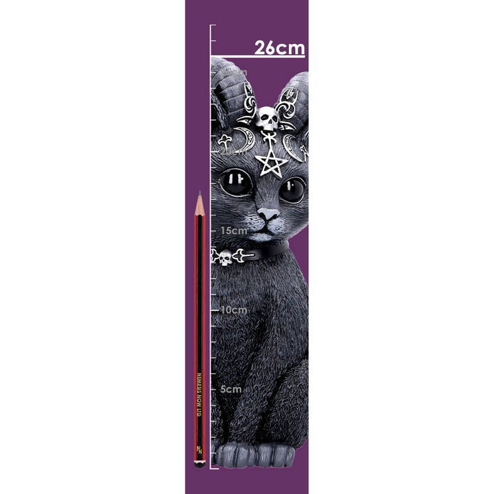 Large Pawzuph Horned Occult Cat Figurine B5236S0