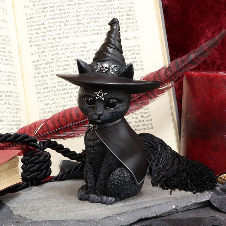 Purrah Witches Hat Occult Cat Figurine B5238S0
