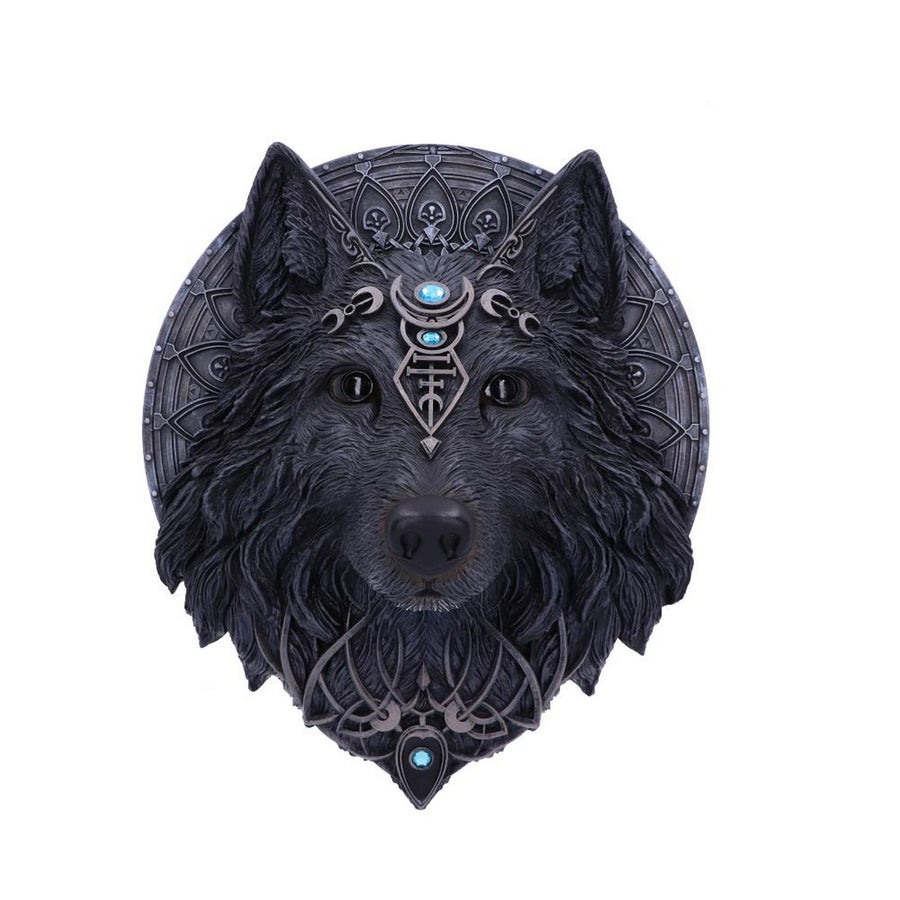 Dark Gothic Magical Wolf Moon Wall Hanging Plaque B5240S0