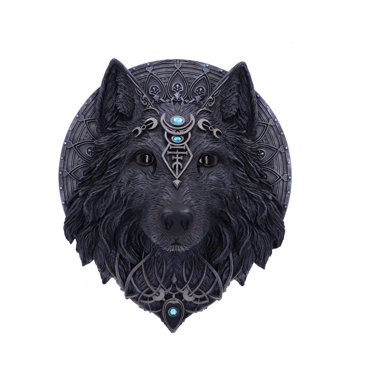 Dark Gothic Magical Wolf Moon Wall Hanging Plaque B5240S0