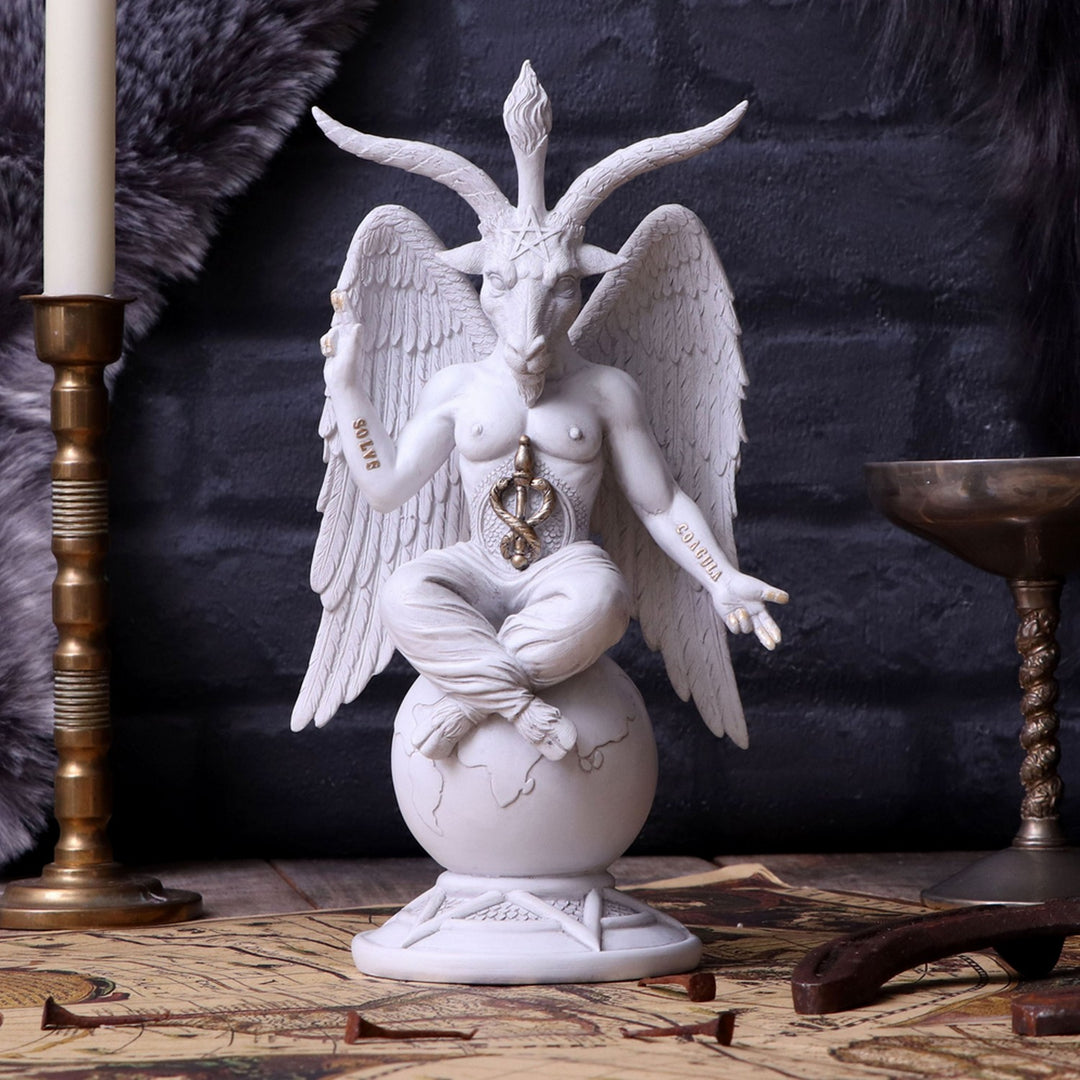 Dark Lord 26cm White Baphomet Figurine B5260S0