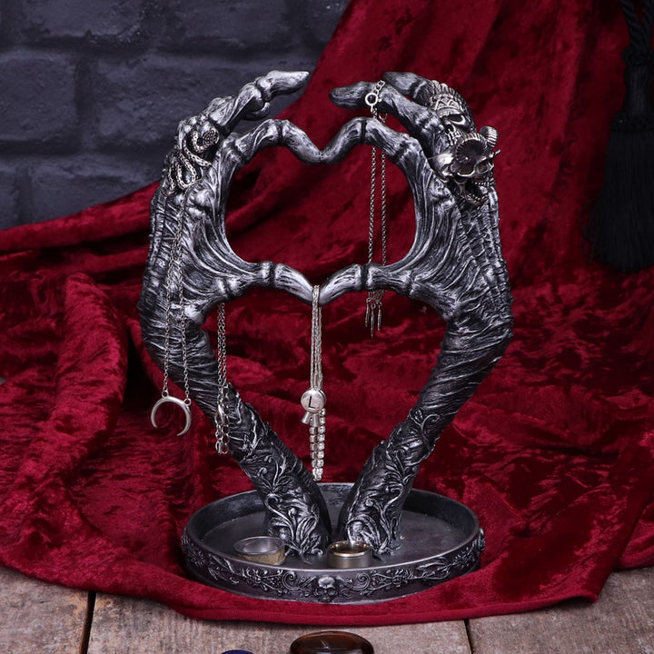 Gothic Mummified Love Heart Hands Jewellery Dish Holder B5261S0