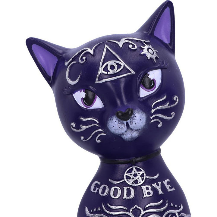 Purple Mystic Kitty 26cm Ouija Cat Figurine B5266S0