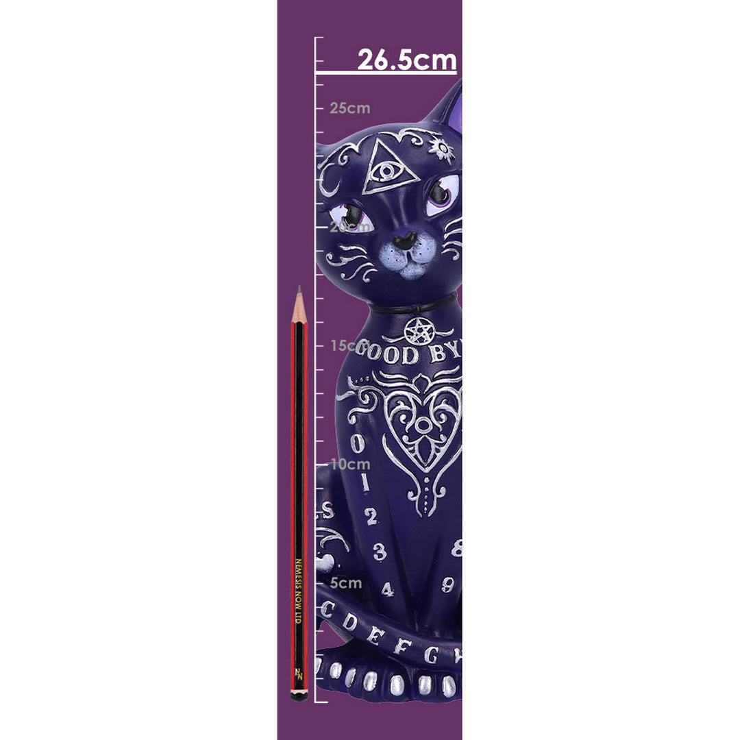 Purple Mystic Kitty 26cm Ouija Cat Figurine B5266S0