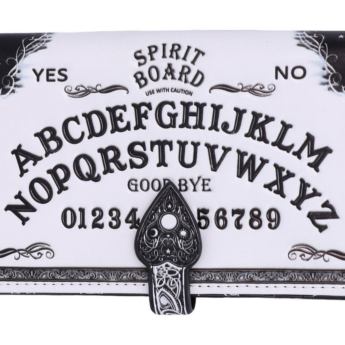White Spirit Board Embossed Ouija Purse B5310S0