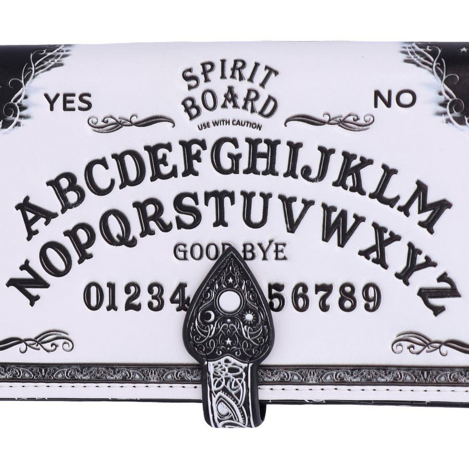 White Spirit Board Embossed Ouija Purse B5310S0