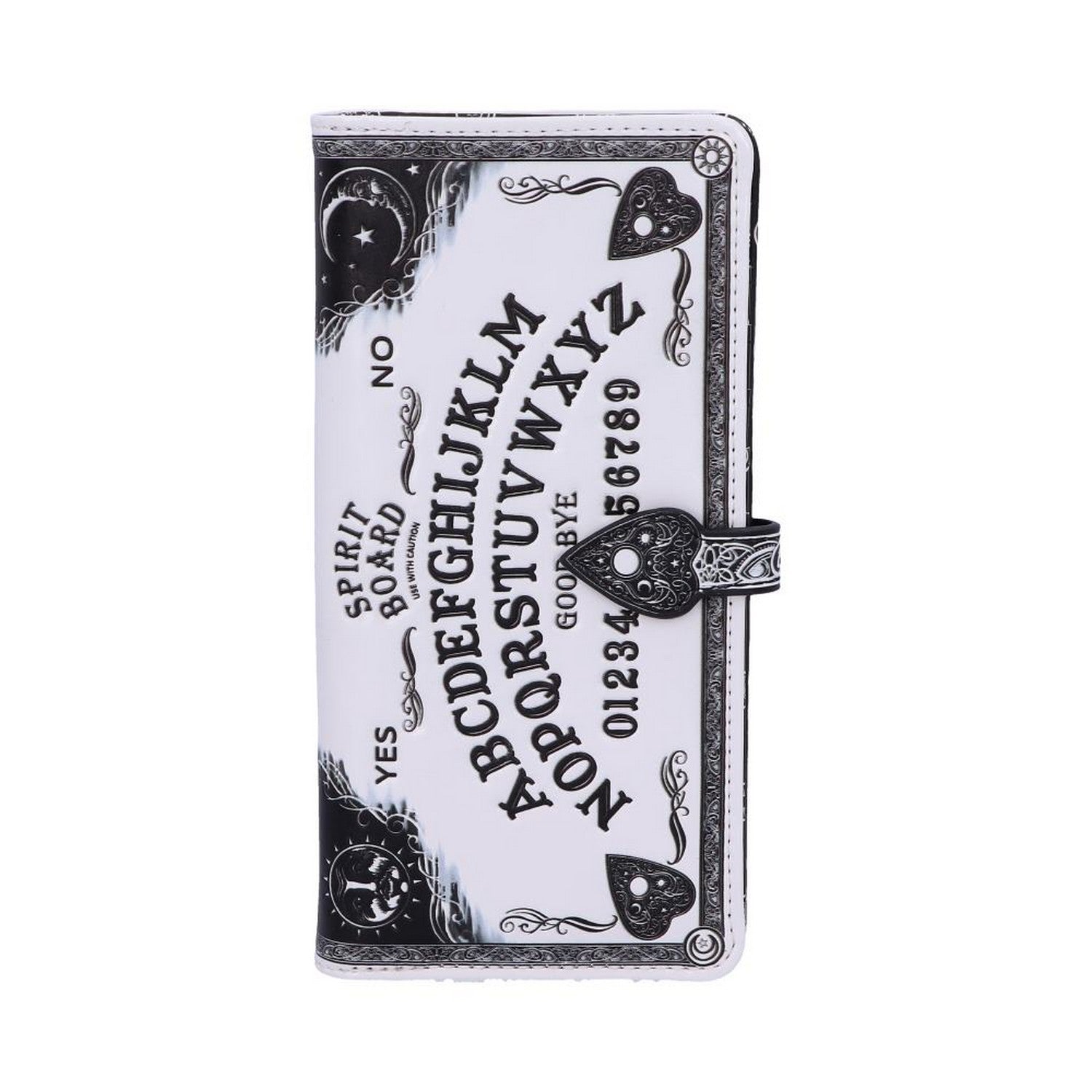 White Spirit Board Embossed Ouija Purse B5310S0