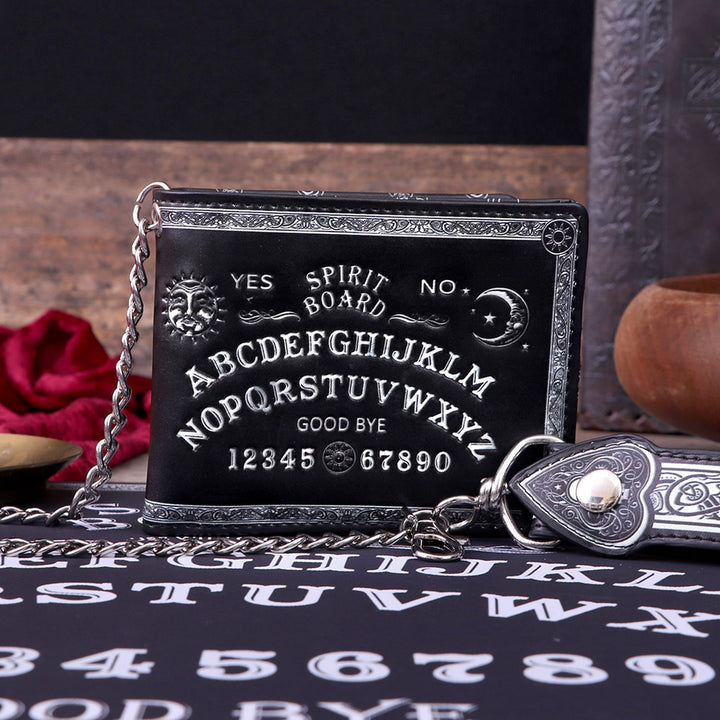 Nemesis Now Spirit Board Embossed Purse Ouija Wallet Black 18.5cm B5376S0