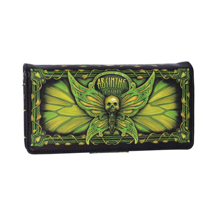 Absinthe La Fee Verte Green Fairy Embossed Purse B5403S0