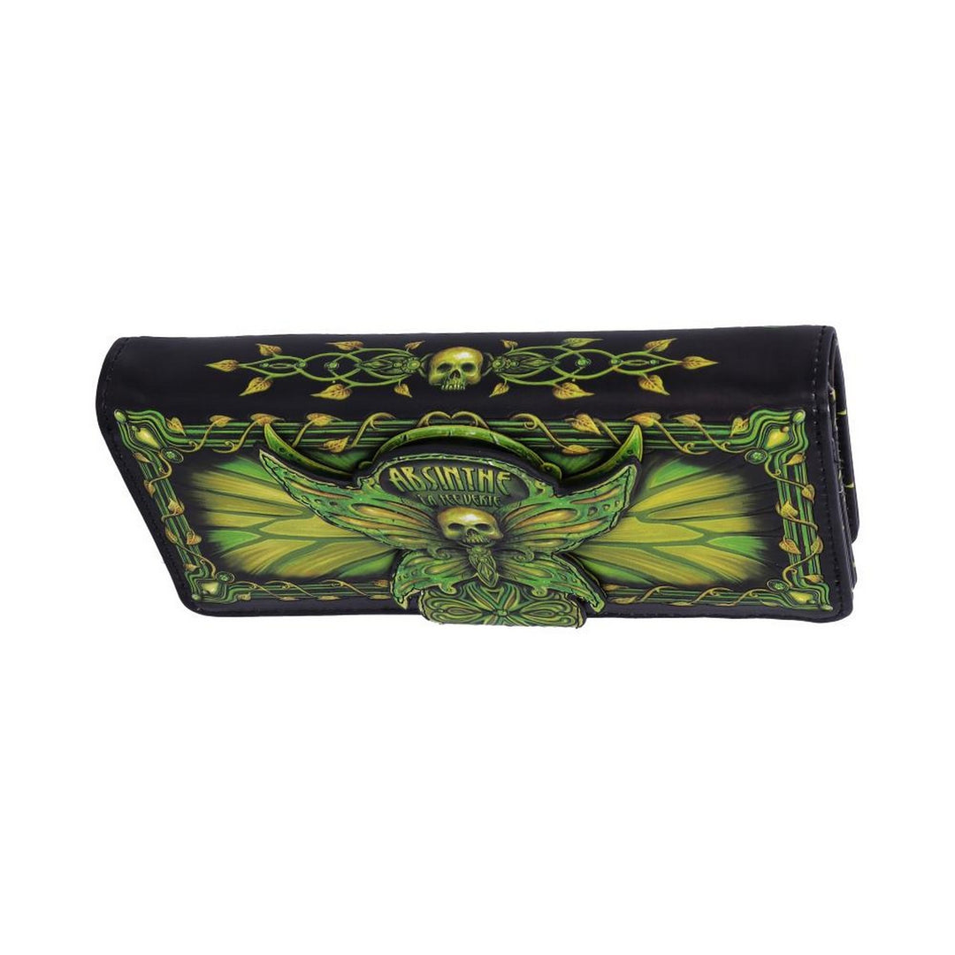 Absinthe La Fee Verte Green Fairy Embossed Purse B5403S0