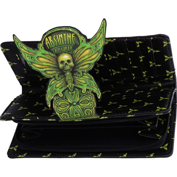 Absinthe La Fee Verte Green Fairy Embossed Purse B5403S0