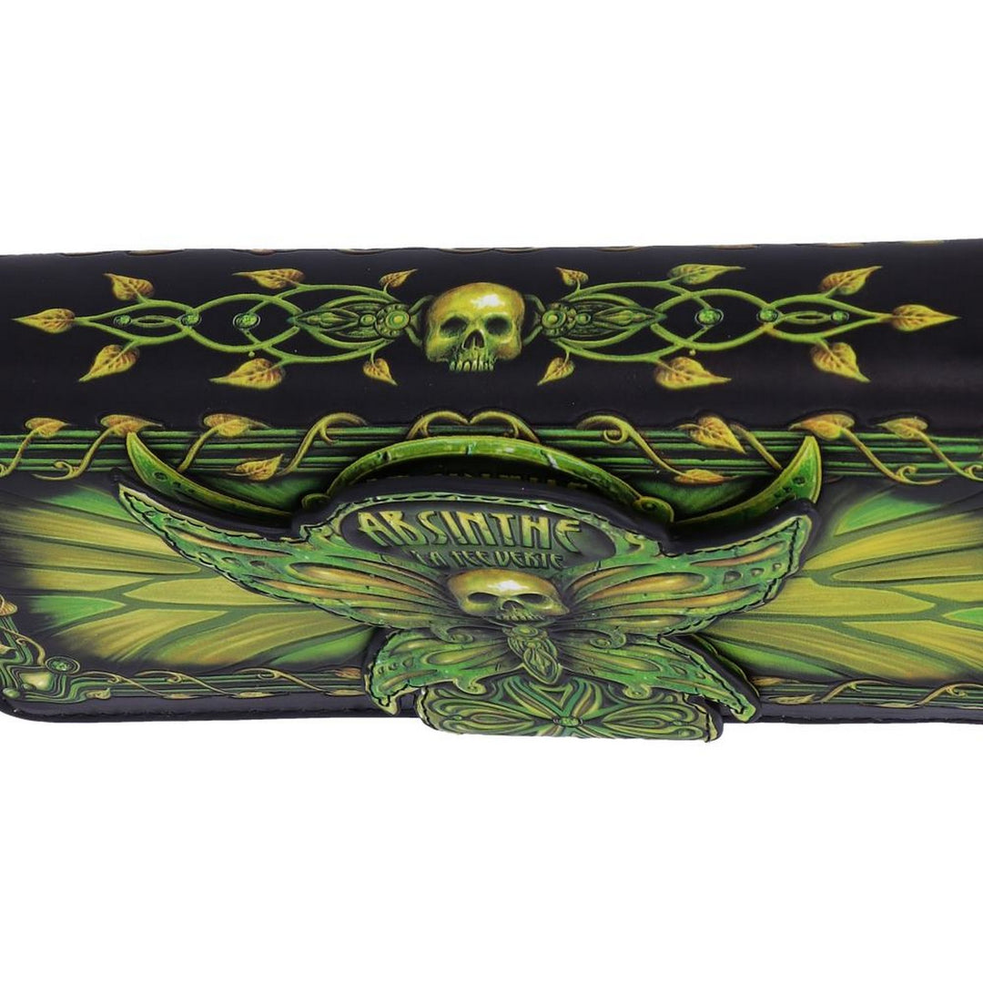 Absinthe La Fee Verte Green Fairy Embossed Purse B5403S0