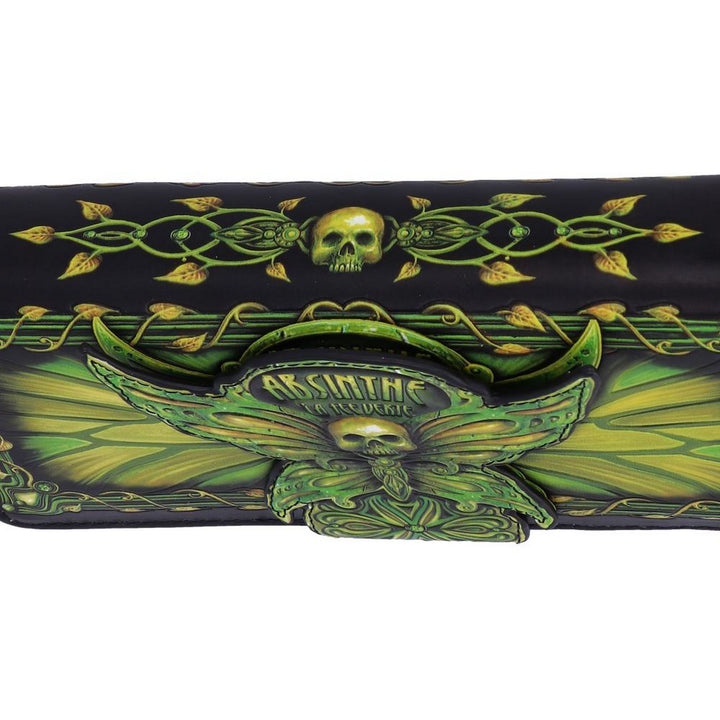 Absinthe La Fee Verte Green Fairy Embossed Purse B5403S0