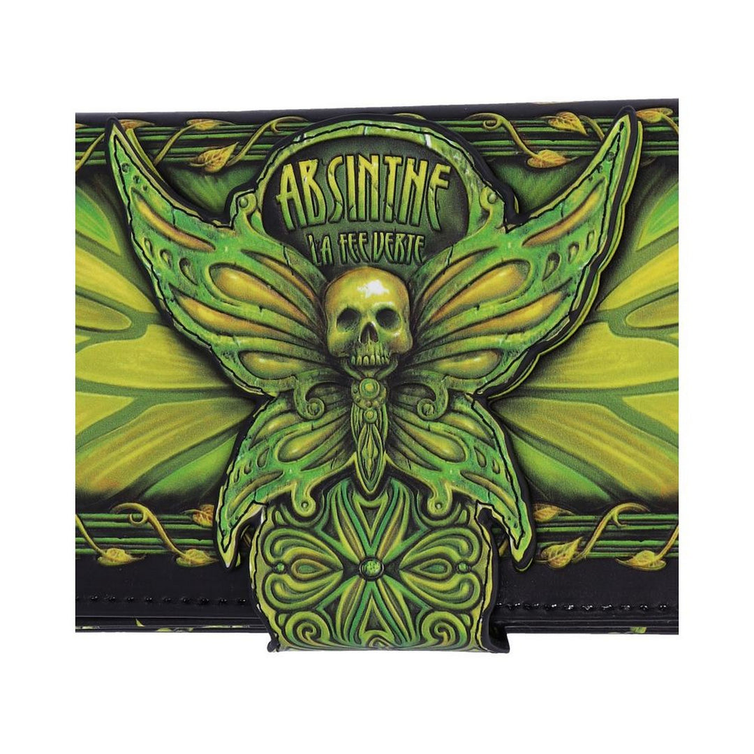 Absinthe La Fee Verte Green Fairy Embossed Purse B5403S0
