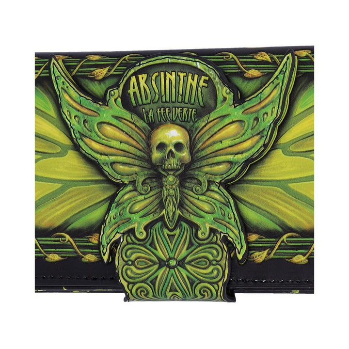 Absinthe La Fee Verte Green Fairy Embossed Purse B5403S0