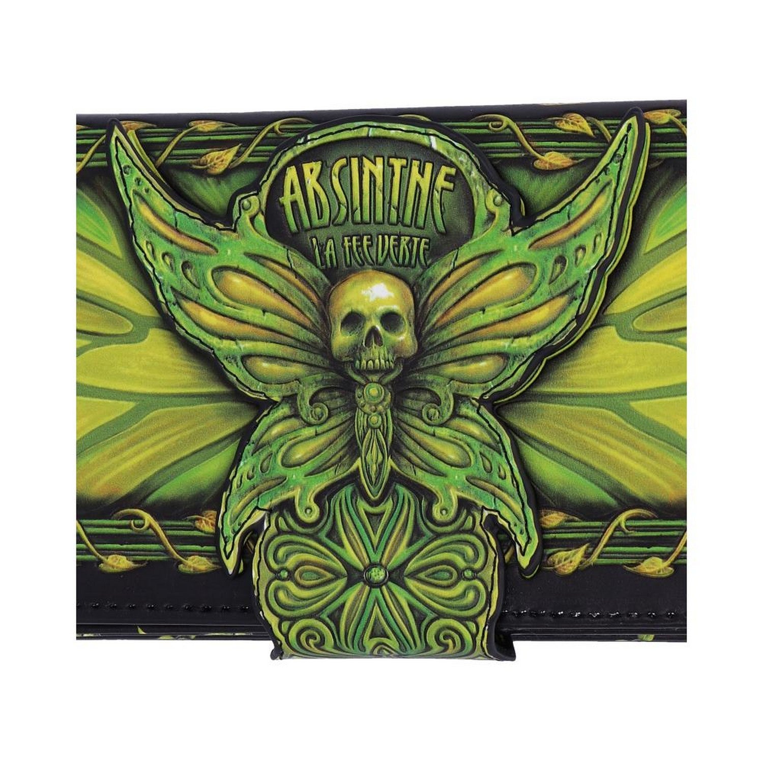 Absinthe La Fee Verte Green Fairy Embossed Purse B5403S0