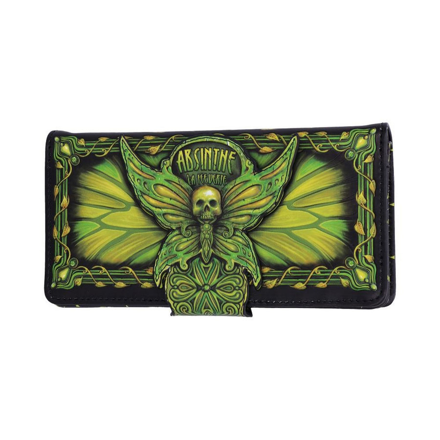 Absinthe La Fee Verte Green Fairy Embossed Purse B5403S0