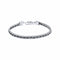 Stainless Steel Black Nylon String 22cm Bracelet B5510