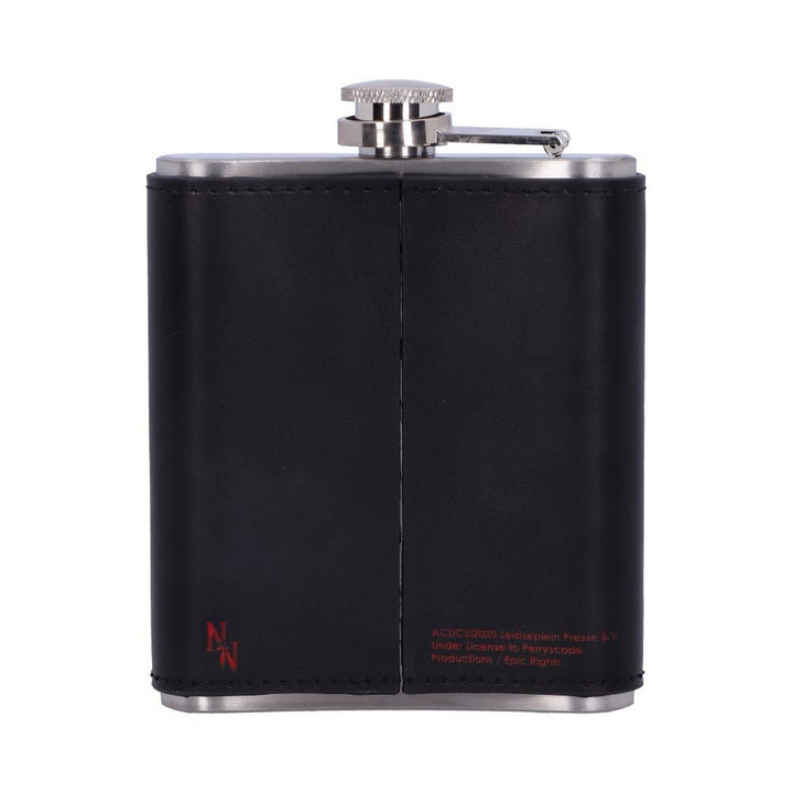 Officially Licensed AC/DC Black Ice Album Embossed Hip Flask B5521T1