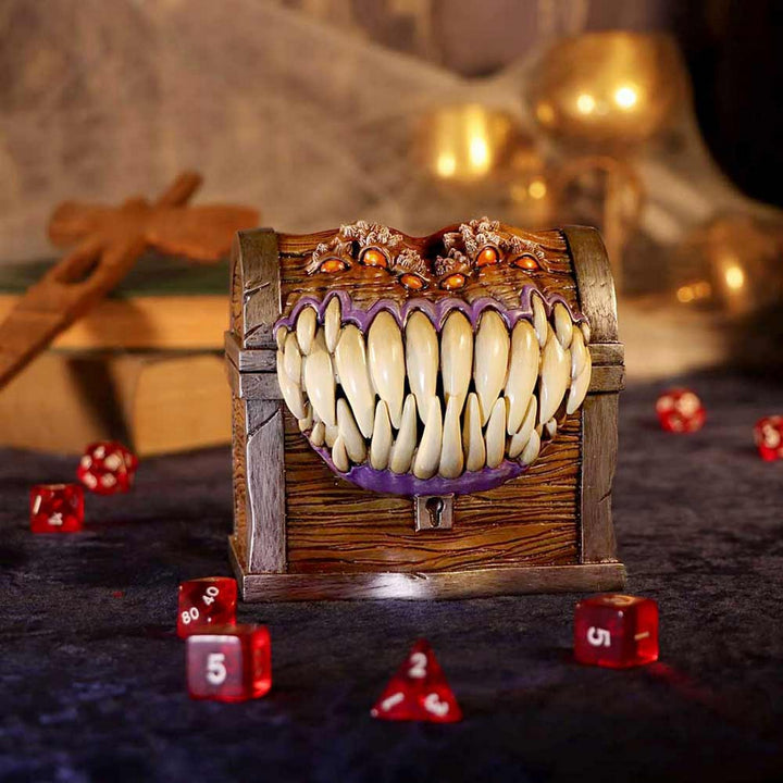 Officially Licensed Dungeons & Dragons Mimic Dice Storage Box B5525T1