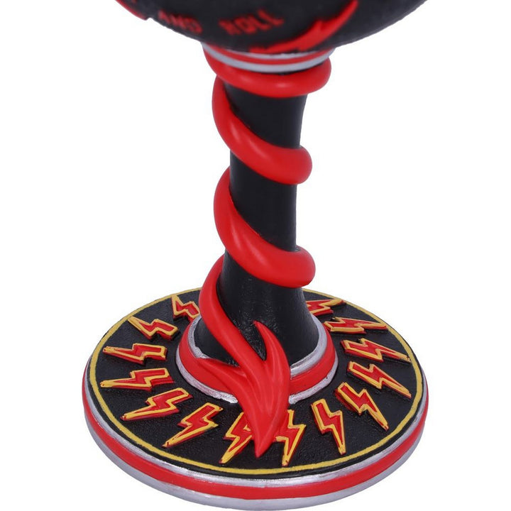 AC/DC High Voltage Rock and Roll Goblet Lighting Horns Wine Glass B5535T1