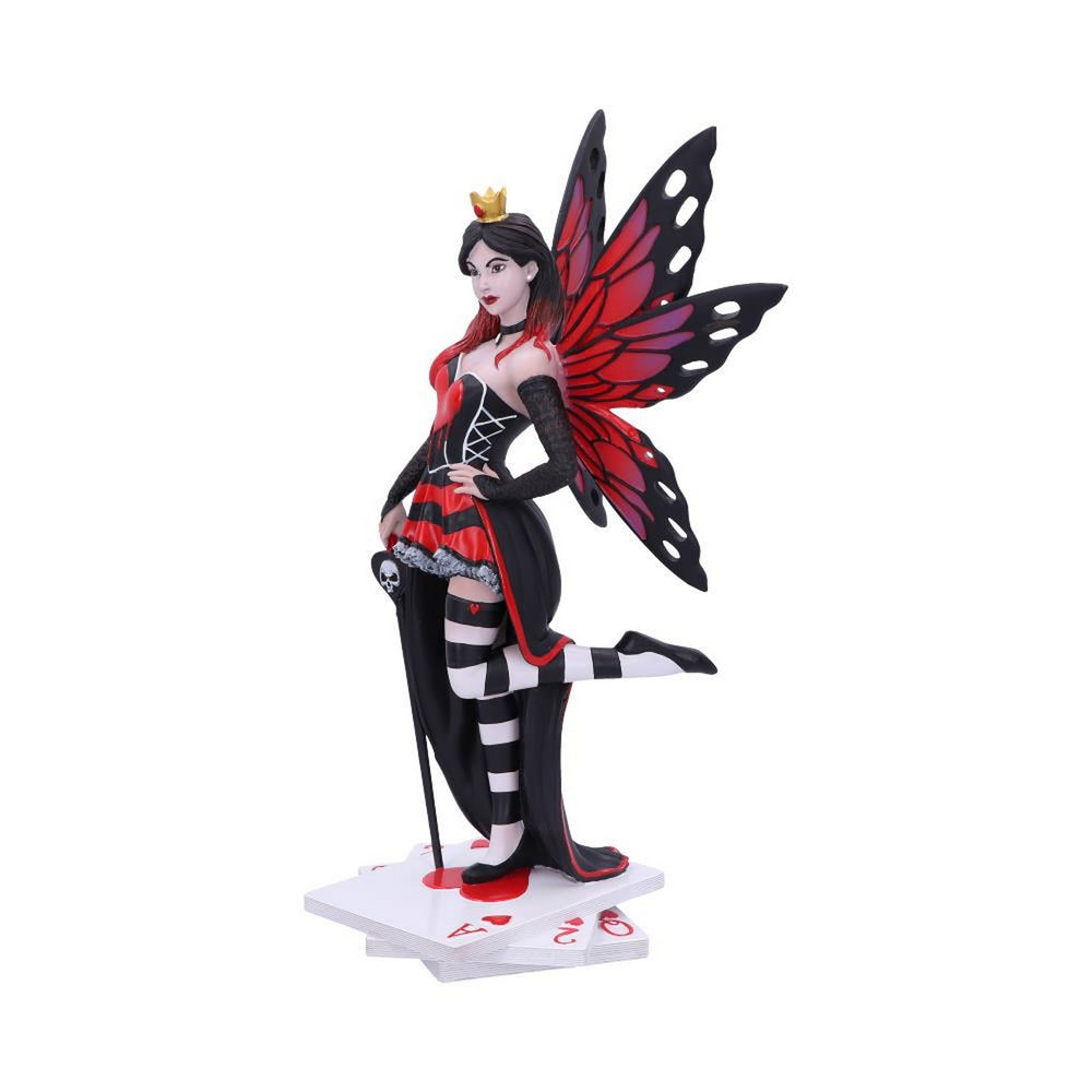 Wonderland Fairies Queen of Hearts Red Card Figurine B5557T1